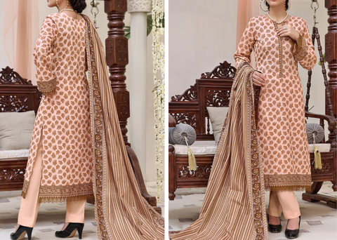 Xee Fabrics-Ayesha Alishba LAWN SUIT WITH LAWN DUPATTA