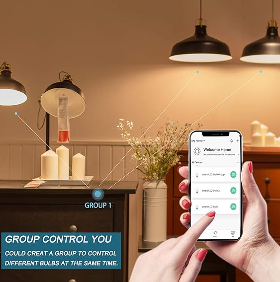 Color Changing Smart Wifi Rgb Led Bulb, Dim-able And Color Changing – Voice Controlled, 13watt – 220v Led Smart Rgb Bulb