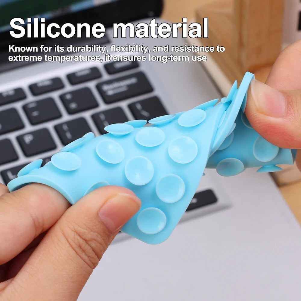 Mobile Phone Silicone Suction Cup Square Mobile Phone Single-sided Case Anti-slip Holder Mount Suction